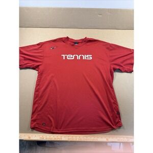 Vintage Nike Court Dri FIT Red T-Shirt Men's Size XXL Tennis